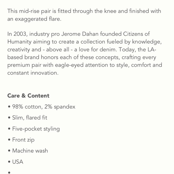 Citizens of Humanity Chloe Mid rise super flare - Picture 2 of 10